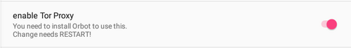 Enabling Orbot integration on TRIfA  Enabling Orbot integration on TRIfA